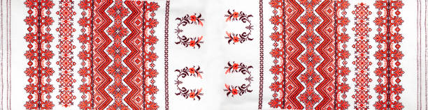 istock Ukrainian folk embroidery, handmade 697382182