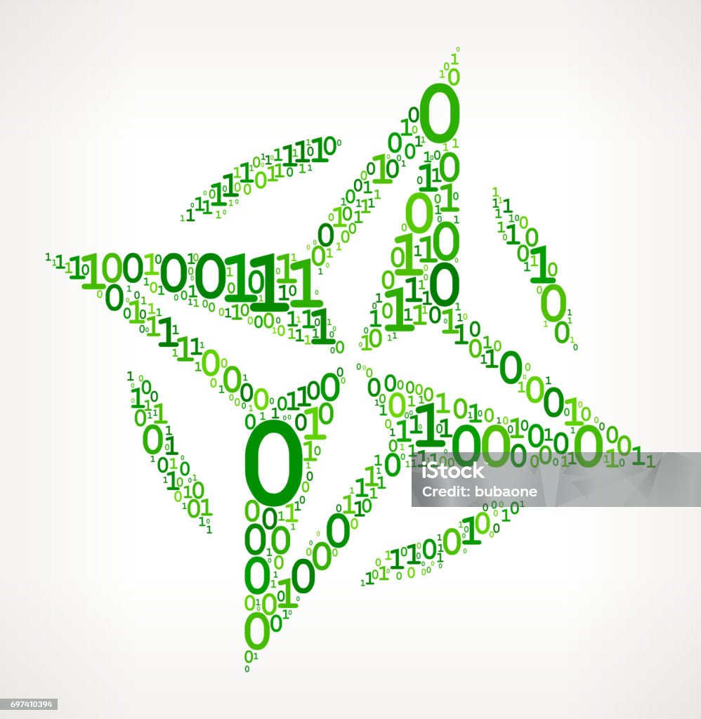 Compass Binary Code Zero One Vector Illustration Stock Illustration ...