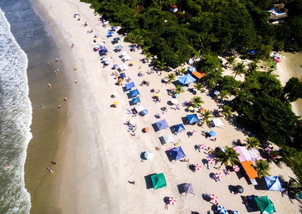istock Top view of a Tropical Beach 697420352