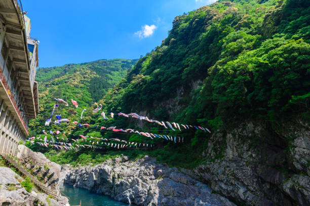 istock Mountain stream and landscape Japan Asia 697420728