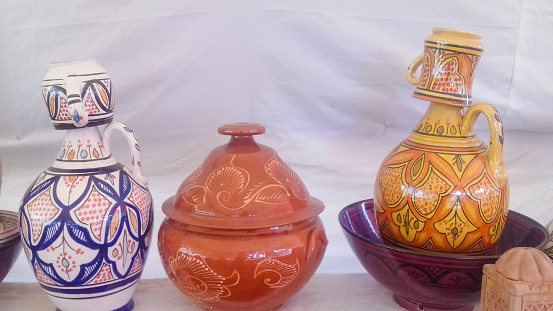 Moroccan pottery handicraft
