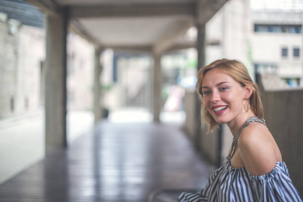 istock Woman with beautiful smile 697427148