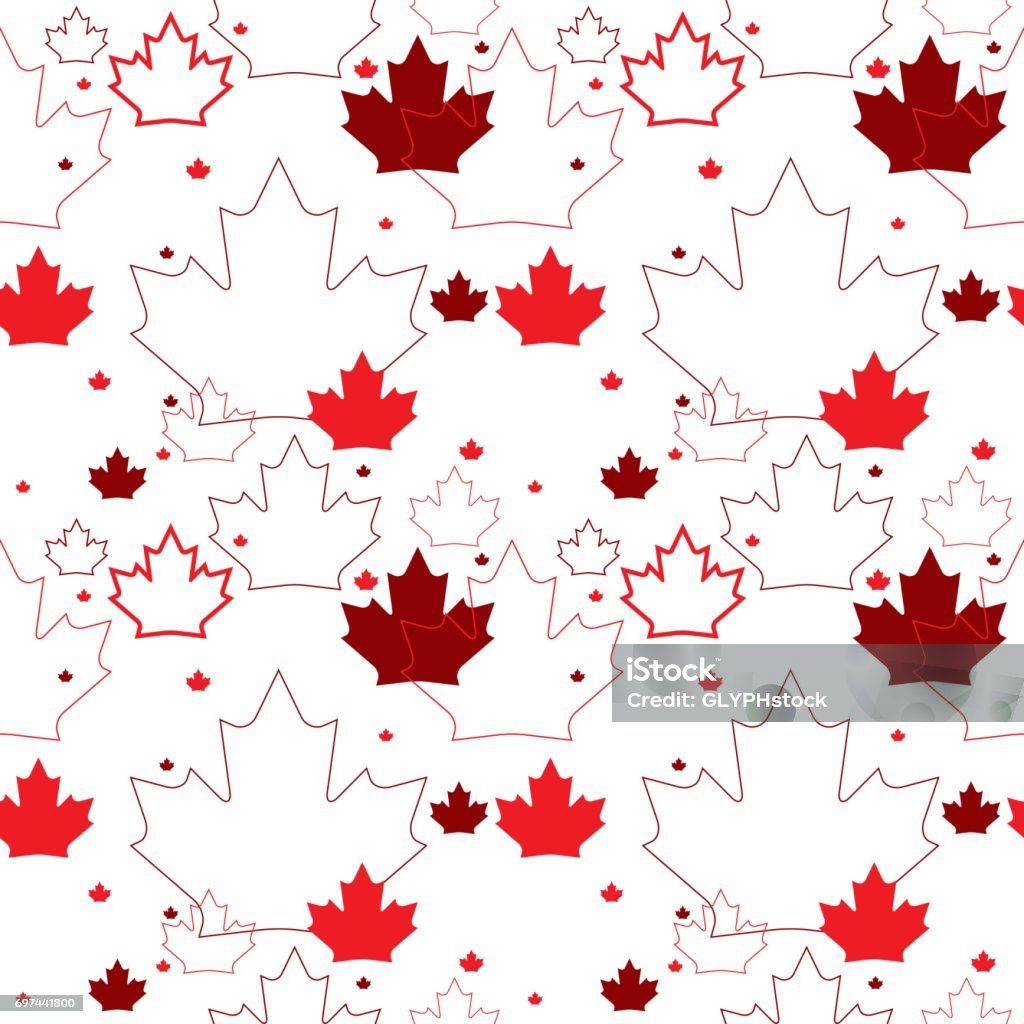 Canada Patterns Canadian Pattern Stock Illustration - Download Image Now - Backgrounds ...
