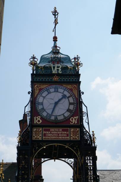 istock Chester city walls clock 697445454