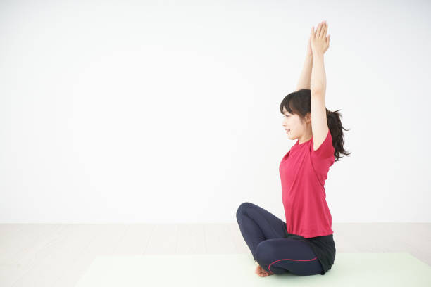 Young woman doing yoga