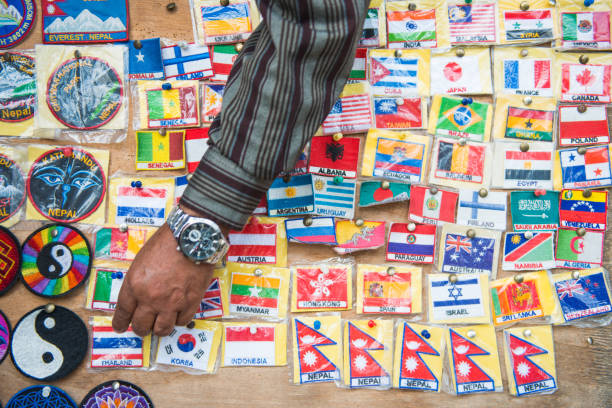 istock international flags for decorate cloth 697454108