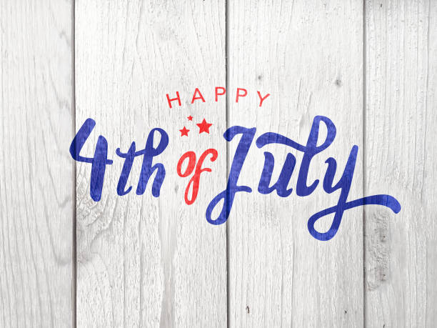 istock Happy 4th of July Typography 697459528
