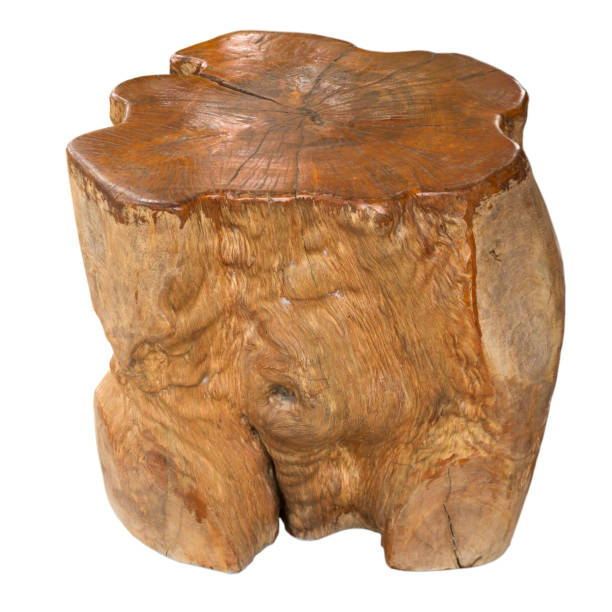 istock Wooden chair on white background. 697465012
