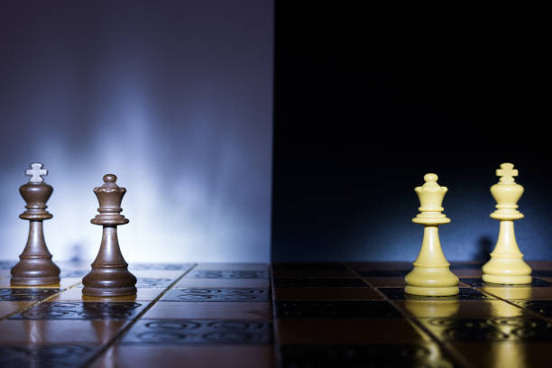 istock Chess photographed on a chessboard 697469290