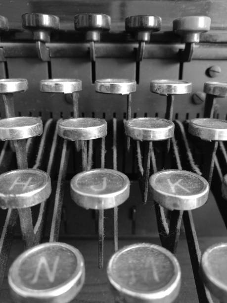 istock Close-up of old typewriter 697475264