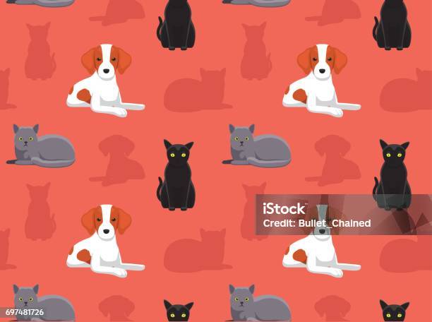 Dog Cat Wallpaper 6 Stock Illustration - Download Image Now - British  Longhair, Animal, Backgrounds - iStock