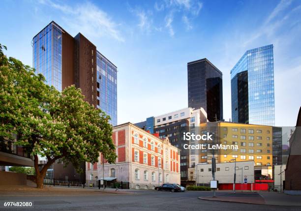 View To Tallinn High Buildings In Late Evening In Summer Stock Photo - Download Image Now