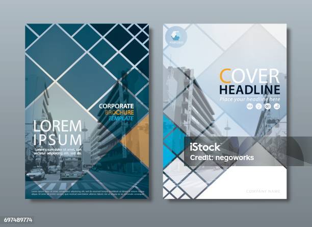 Annual Report Brochure Flyer Design Template Vector Leaflet Cover Presentation Book Cover Stock Illustration - Download Image Now