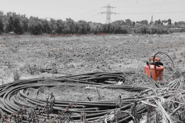 istock Agricultural field,  Selective Color-  Red 697500438