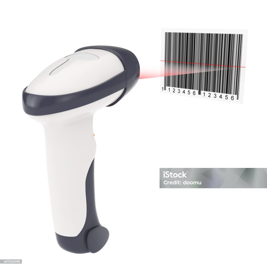 Wireless Manual Bar Code Reader That Read A Bar Code With Laser Light ...