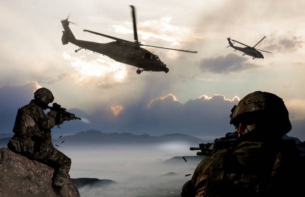 istock Military Mission at dusk 697521224