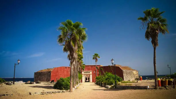 Slavery fortress on Goree island at Dakar, Senegal