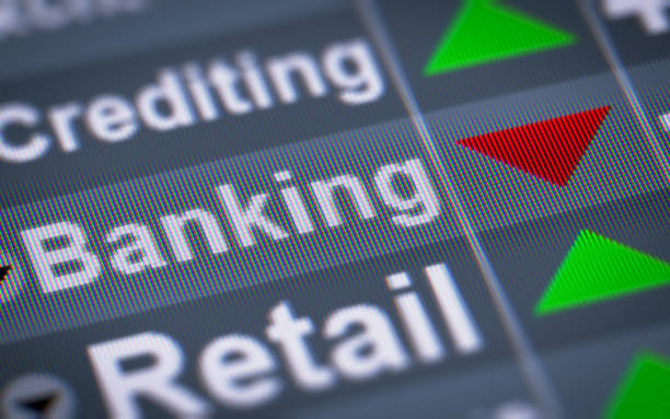 istock The Index of Banking on The Screen. 697523338