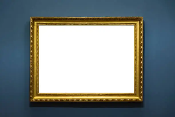 Blank Art Museum Isolated Painting Frame Decoration Indoors Wall White Template