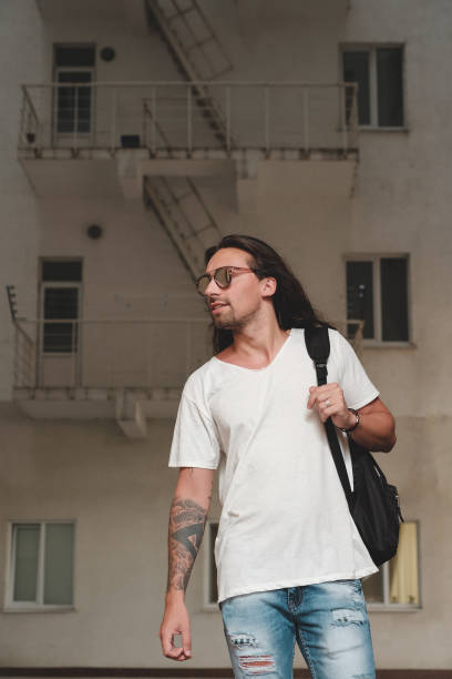 istock Hipster model with long hair 697524830