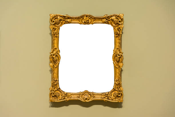 istock Blank Art Museum Isolated Painting Frame Decoration Indoors Wall White Template 697524948