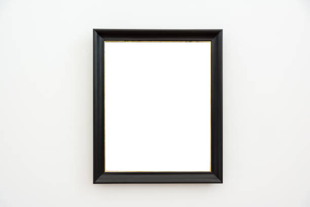 istock Blank Art Museum Isolated Painting Frame Decoration Indoors Wall White Template 697525070