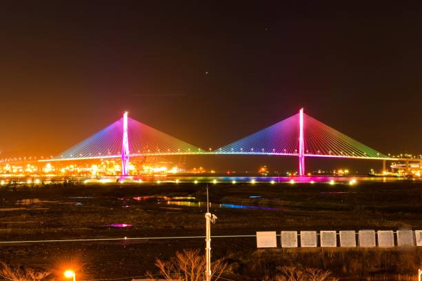 istock colorful bridge night in seoul korea 697525208