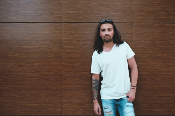 istock Hipster model with long hair 697525220