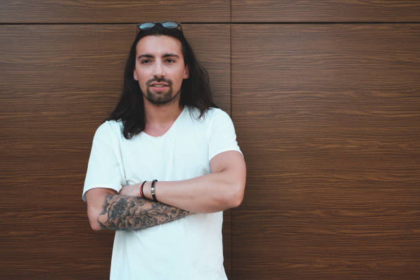 istock Hipster model with long hair 697525250