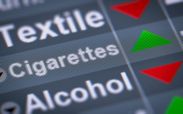 istock The Index of Cigarettes on The Screen. 697525428
