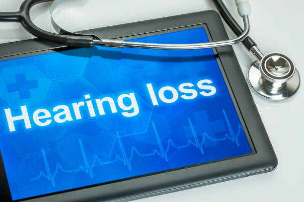 istock Tablet with the diagnosis Hearing loss on the display 697528378