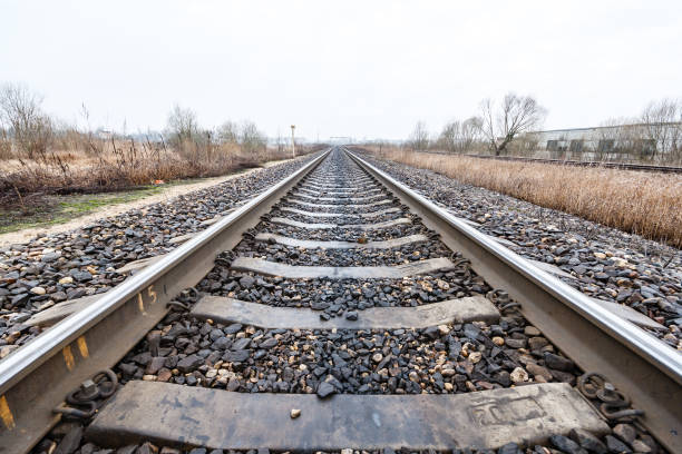 istock railroad tracks in autumn 697528706