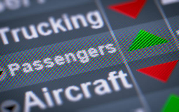 istock The Index of Passengers on The Screen. 697531422