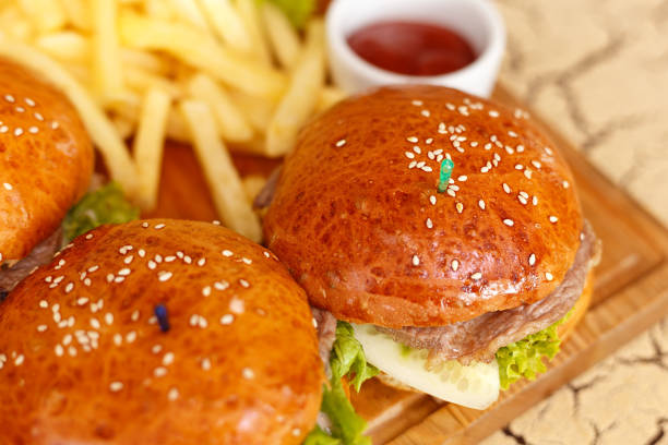istock burgers with sesame seeds 697532068