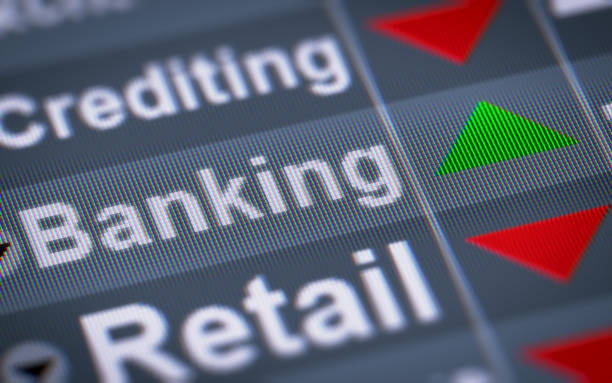 istock The Index of Banking on The Screen. 697532298