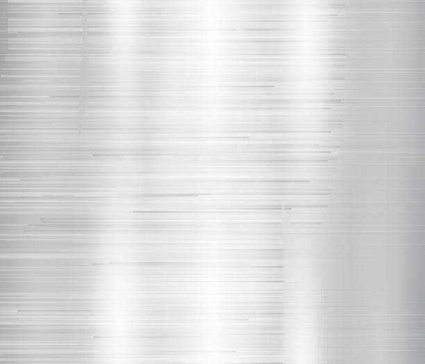 istock Vector illustration of grey metal, stainless steel texture background 697539114