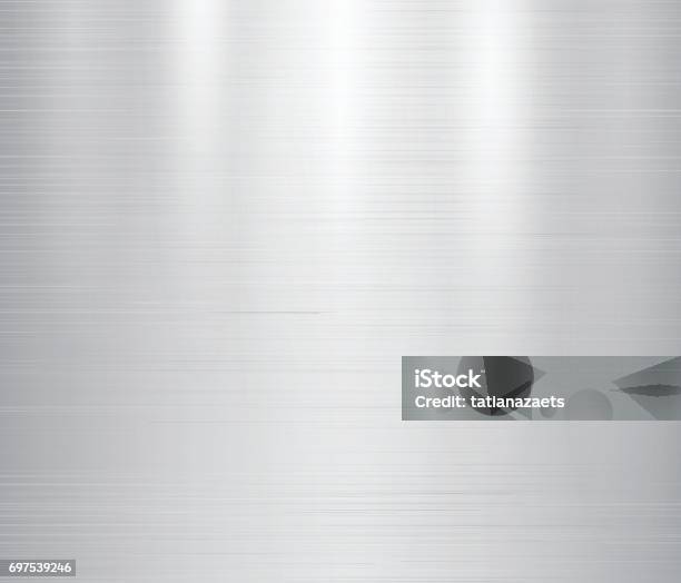 Vector Illustration Of Grey Metal Stainless Steel Texture Background Stock Illustration - Download Image Now