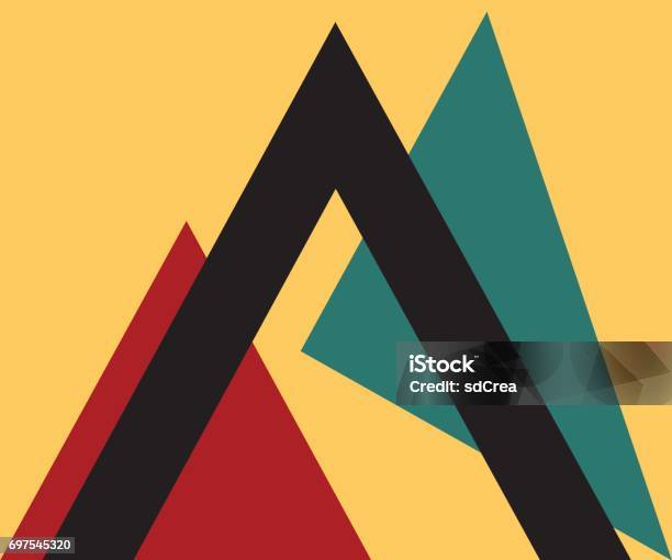 Triangle Design Feature Triangle Design Element Stock Illustration - Download Image Now ...