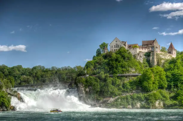 Rhine Falls waterfall in Schaffhausen (Switzerland) camera nikon d800 lens 24-70 mm 2.8f