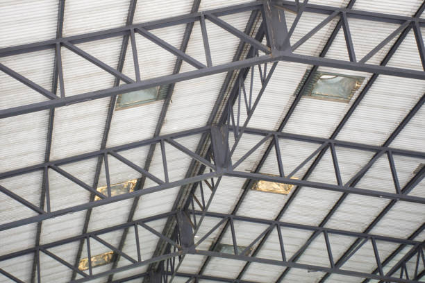 istock The glass roof structure of a conservatory. 697548310