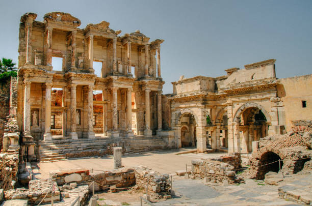 éfeso - ephesus turkey roman ancient greece - fotografias e filmes do acervo