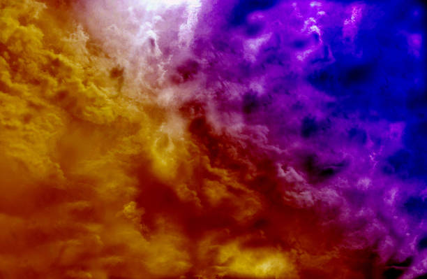 istock Double color burst yellow and blue , abstract backgroung 697555136
