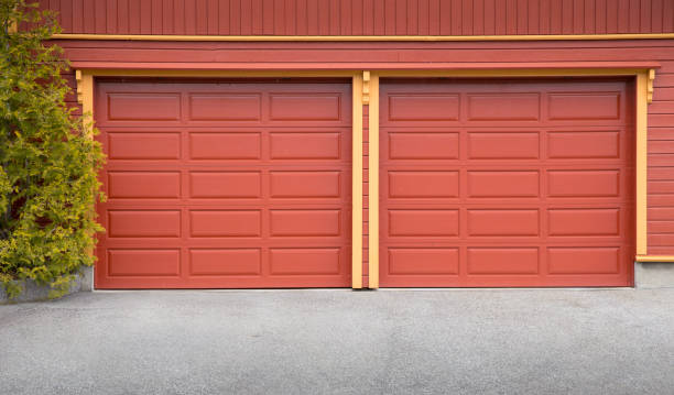 istock Car garrage for two cars 697562396