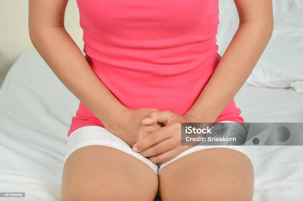 Pain in women Women Stock Photo