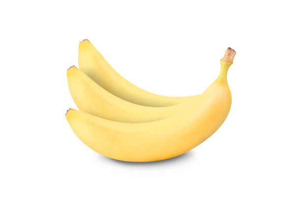 istock Ripe banana isolated on white background. 697579816