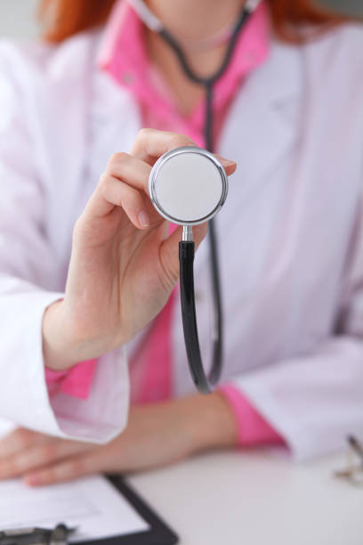 istock Doctor with a stethoscope in the hands 697580590