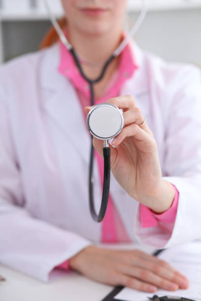 istock Doctor with a stethoscope in the hands 697580682