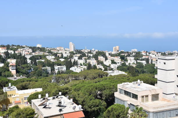 istock Residential buildings in Haifa 697586362