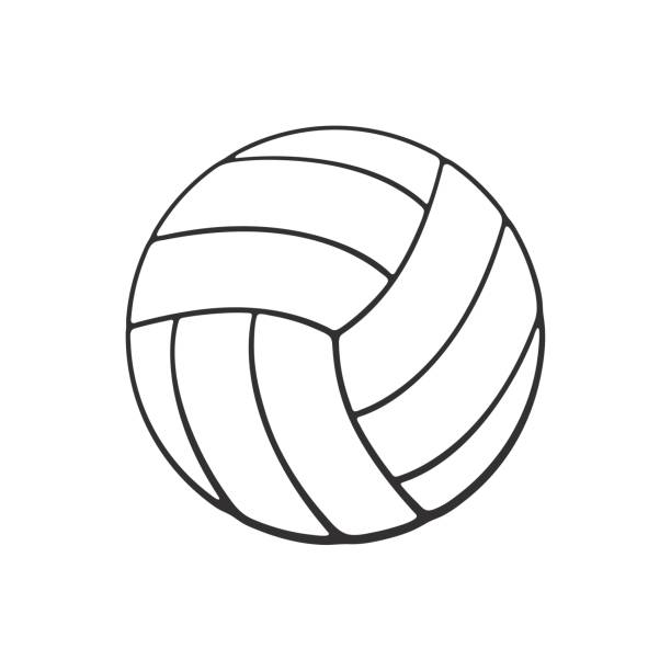 Doodle Of Leather Volleyball Ball Stock Illustration - Download Image Now -  Volleyball - Ball, Volleyball - Sport, Outline - iStock