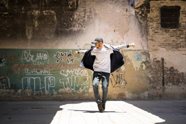 istock Hip hop dancer performing outdoors 697587760